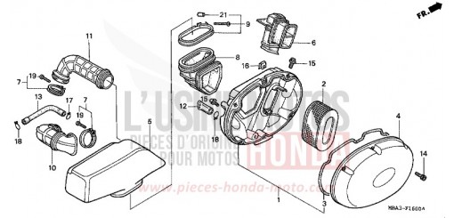 AIR CLEANER VT750CV de 1997